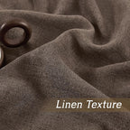 RYB HOME Linen Semi Sheer Curtains - Image 4