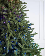 Balsam Hill 7ft Pre-Lit Classic Blue Spruce - Artificial Christmas Tree with Twinkly Lights, Easy Plug Technology, Premium Stand & Storage Bag for Indoor Holiday Decorating
