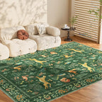 DUKINO 9x12 Area Rug for Living Room, Washable Animal Rug Non Slip, Non-Shedding - Image 9