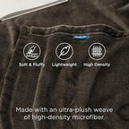 Bedsure GentleSoft Fleece Blanket Twin Size Brown - Image 3