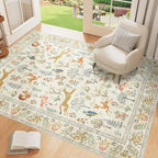 DUKINO 3x5 Rug, Washable Animal Area Rug - Image 3