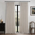 Pleated Extra Long Light Filtering 132 Inch High Curtains by PleatedDrapes