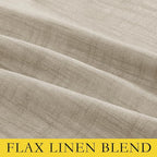NICETOWN Taupe 100% Blackout Linen Curtains 45 inch Long Burg, Farmhouse Thick - Image 8