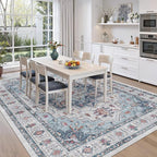 9x12 Area Rugs for Living Room, Large Washable Rug, Dining Room, Low Pile - Image 8