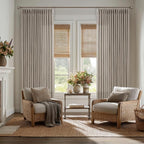 Taupe Pleated Linen Light Filtering Curtains 102 Inches Long 50 Inch Wide | - Image 7