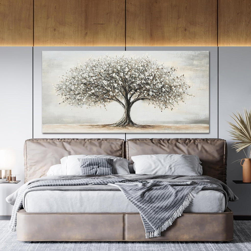 Canvas Wall Art Decor Tree of Life Art Modern Black and White Art Prints Canvas Art Wall Decor Artwork for Walls Decorations Pictures for Living Room for Home Office Wall Decor 20"X40"