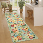 DUKINO 2x10 Runner Rug for Hallway, Washable Kitchen Rug Non Slip, Low Pile - Image 8