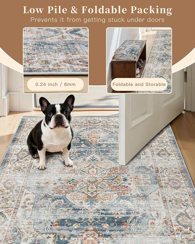 Madane Hallway Runner Rug 2x8 Washable Kitchen Rugs Non-Slip, Soft Ultra-Thin - Image 6