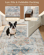 Madane Washable Area Rug 2x3 Small Entryway Rugs Non-Slip, Low Pile Floor Carpet - Image 6