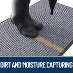 OLANLY 2-Pack Front Door Mats 29.5x17, Waterproof Heavy-Duty Doormats | Light - Image 5