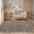 GarveeHome Scalloped Washable Rug 6x9 Area Rugs - Image 2