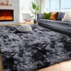 Dark Grey Large Area Rugs for Living Room Carpet, 8x10 Rug, Big Fluffy Modern - Image 5