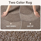 2x10 Coffee/White Runner Rug Washable Non-Slip - Image 9