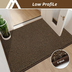 COSY HOMEER-Door-Mat 36"x60" Non Slip Absorbent Entryway Rugs Dirt Trapper Doormats Washable Entrance Mats Low Pile Welcome Floor Mat for Front Back Door and Entry Mats,Brown