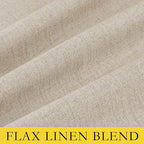 NICETOWN Cream 100% Blackout Linen Curtains 108 inch Long Burg - Image 9