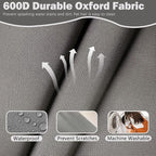 Sqodok Patio Cushion Cover 25x25 inch, Outdoor Seat Cushion Slip Cover - Image 4