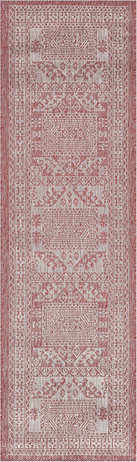 Keen Home Design Terrace Outdoor Runner Rug - 2x8 Washable Indoor/Outdoor Rug for Patio, Kitchen, Balcony, Beach, Garden, Deck and Porch, Size: 2'2"x7'7"