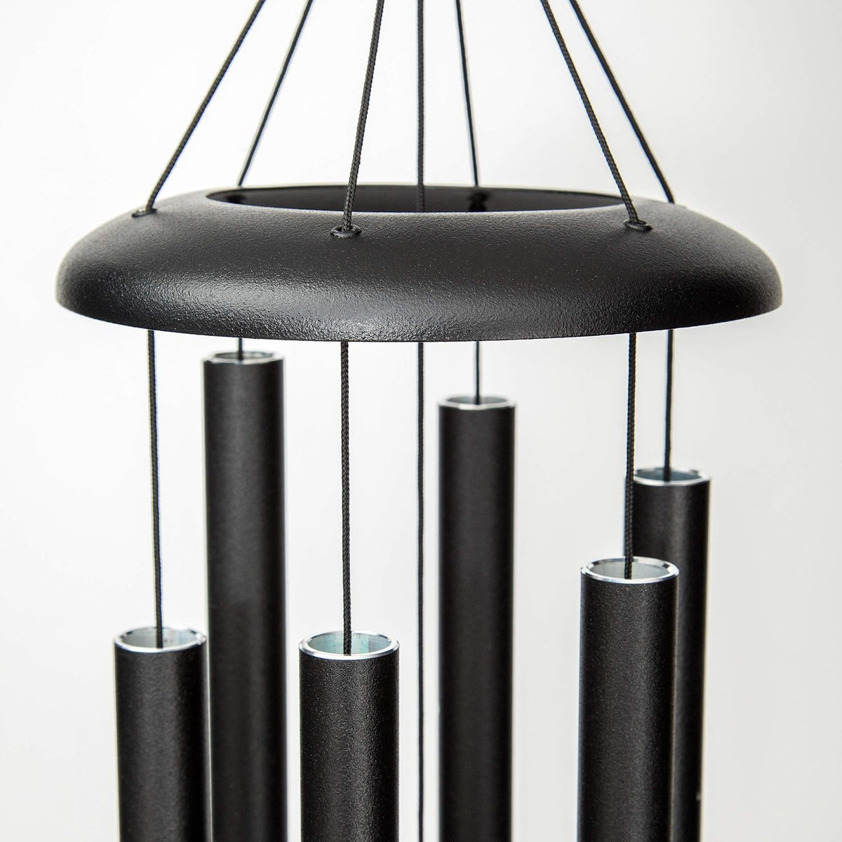 Corinthian Bells by Wind River - 30 inch Black Wind Chime for Patio, Backyard, Garden, and Outdoor Decor (Aluminum Chime) Made in The USA