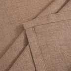 Mocha Brown Linen Semi Sheer Curtains 52 X 63 Inch Length - Image 9
