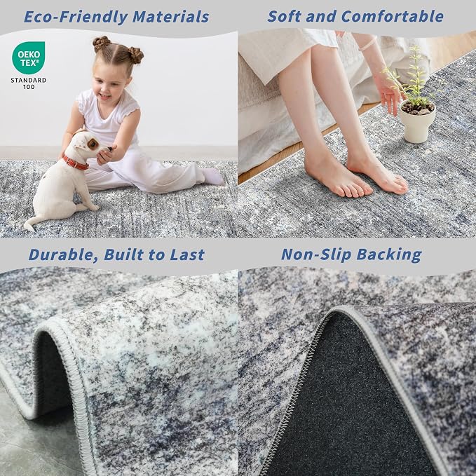 2x4 Runner Rug Washable Non-Slip – Small Throw Rug - Image 6