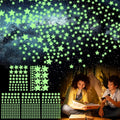 477PCS Glow in The Dark Stars Stickers, Adhesive Glowing Stars Wall Stickers Removable Ceiling Star Wall Decals Space Themed Room Decor Ceiling Star for Bedding Room Decorations