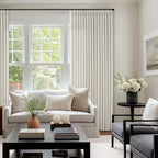 94 Inch Linen Semi Sheer Pinch Pleat Boho Curtains Natural 50 Inch Wide | - Image 8