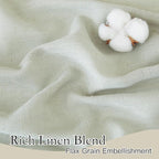 RYB HOME Light Filtering Linen Sheer Curtains 72 inch Long - Image 3