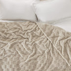 Bedsure GentleSoft King Size Blanket for Bed - Super Soft Cozy Blankets for Women Men Girls, Large Fuzzy Fleece Throw for Bedroom Decor, Light Brown,108x90 Inches
