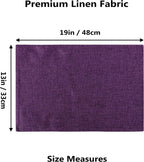 Home Brilliant Placemats Set of 6 Heat Resistant Dining Table Place Mats for Kitchen Table, 13 x 19 inches, Purple