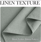 NICETOWN Full Shade Faux Linen Curtains 96" Long - Image 6