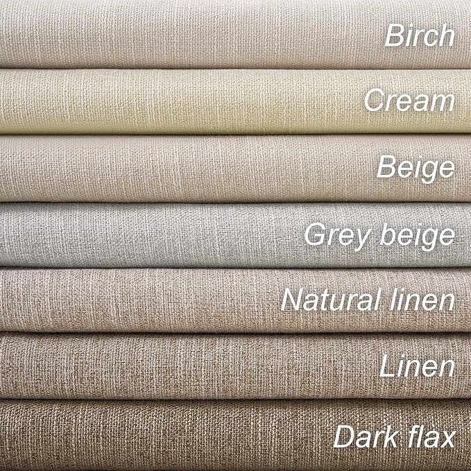 Topfinel 95 Inches Long Linen 100% Blackout Curtains 2 Panels Set Birch Ivory - Image 9