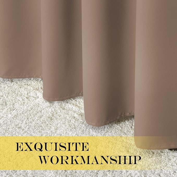 NICETOWN Room Darkening Short Curtain 54 inches Long - Image 5