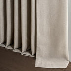 Topfinel 105 Inch Curtains 2 Panels Set, Two Packs Pinch Pleat Back Tab Linen - Image 7