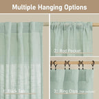 Living Room Linen Curtains 95 Inch - Image 3