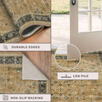 Warm Taupe Sage 9x12 Living Room Rug - Image 5