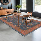 Navy Blue Area Rug 5x7 Living Room Rug - Image 3