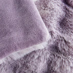 Lotus Karen Faux Fur Throw Blanket Tie-Dye Purple - Big Bubble Rabbit Fluff Blanket for Couch, Large Fluffy Fuzzy Cozy Blanket,Thick Furry Plush Shaggy Blankets,108x90 Inches
