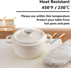 Home Brilliant Place Mats Indoor Set of 6 Cloth Place Mat Heat Resistant Dining Table Place Mats for Kitchen Table, 13 x 19 inches, Cream