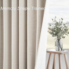 Long Curtains 108 inch Long 2 Panels, Total Blackout Curtain Wide Elegant - Image 3