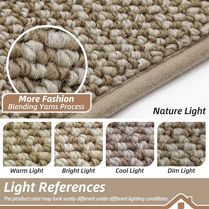 BEQHAUSE Kitchen Rugs and Mats 2PCS Non-Slip, Light Beige | Kitchen Mats - Image 5