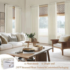 Light Filtering Thick Linen Viral Curtains 102 Inches Long - Image 5