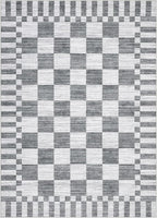 GarveeHome 8x10 Area Rugs Geometric Washable Modern Grey Checkered Rug | - Image 5