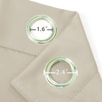 Light Beige Thermal Blackout Curtains/42 x 95 Inch/Set of 2 Panels Room - Image 6