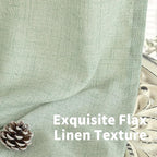 YoungsTex Sage Green Linen Curtains 80 Inches Long - Image 8