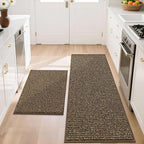 BEQHAUSE Kitchen Rugs and Mats 2PCS Non-Slip, Machine Washable Rugs by BEQHAUSE