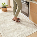 3x4 Rugs for Entryway, Washable Area Rug, Neutral Rug, Stain Resistant Indoor by Restydon