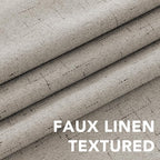 H.VERSAILTEX Blackout Drapes Linen Blackout Curtains 84 inch Length 2 Panels Set - Image 4