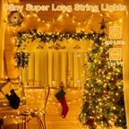 Ollny Christmas Lights, 131FT 400 LED Color Changing Christmas Tree Lights with 11 Modes Remote Control, Waterproof Outdoor Christmas Lights for Outside Indoor Patio Xmas Decorations