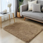 OLANLY 3x5 Machine Washable Small Bedside Rug, Soft Fluffy Shaggy Rugs - Image 3