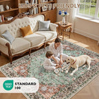 3x5 Area Rugs Living Room: Washable Rug - Image 8